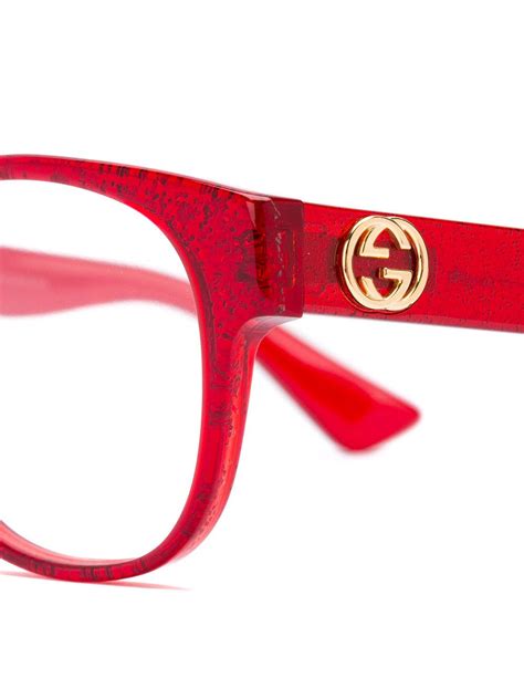 red glitter gucci glasses|nordstrom rack Gucci glasses.